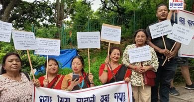 मातृभाषाको संरक्षण, प्रवद्र्धन र विकासको लागि स्वयम्भूमा प्लेकार्ड प्रदर्शनी